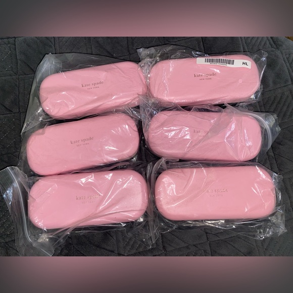 KATE SPADE Pink and Green Eyeglass/Sunglasses Hard Clamshell Case - Picture 2 of 6